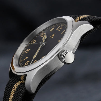 Militado ML08 Military Watch VH31 Quartz Movement Double Sapphire C3 BGW9 Luminous 10Bar Explorer