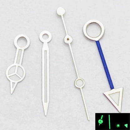 RICHUS NH34 GMT Watch Hands Silver/Black/Gold/RoseGold Blue Luminous Fit NH34 Movement Watch Accessories