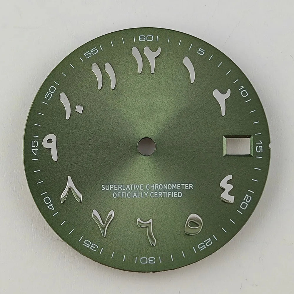 28.5mm watch dial Arabic NH35 dial S dial suitable for NH35 NH36 movement watch accessories repair tool