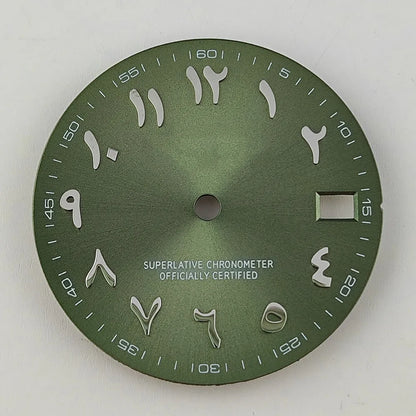 28.5mm watch dial Arabic NH35 dial S dial suitable for NH35 NH36 movement watch accessories repair tool