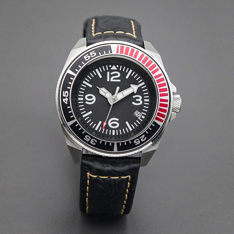 Sterile King Samurai Watch C3 Luminous Sapphire NH35 Automatic Diver 20Bar 43MM