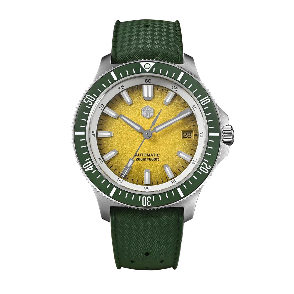 San Martin Diver SN0118G 40mm Original Design Fruit Series  NH35 Automatic 20Bar AR Sapphire BGW Luminous SN0118