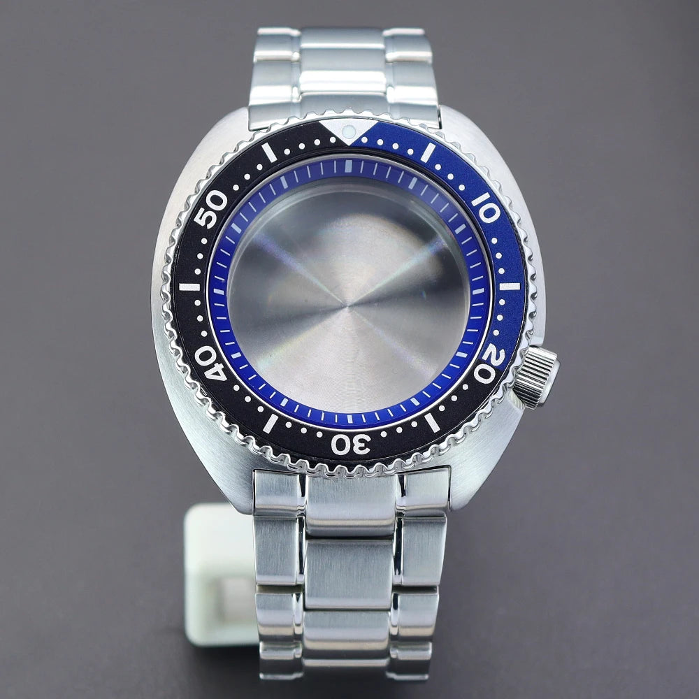 45mm Men's Watch nh35 Cases For NH35 NH36 Modified Abalone NH34 nh38 nh70 4R36 Movement 28.5mm Dial Sapphire Crystal Waterproof