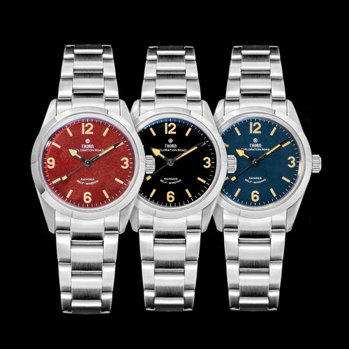 THORN T003 34mm Retro Watch PT5000 Automatic Dome Sapphire Luminous 10Bar dress explorer
