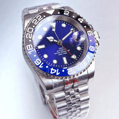 Tandorio GMT Watch TD258B Luminous 40mm NH34A Automatic 20BAR  Sapphire