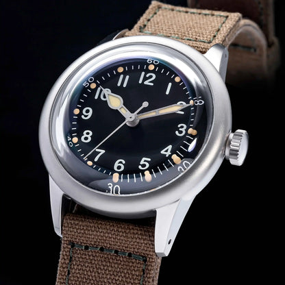 THORN SHY040 A11 Titanium Pilot Watch Military Retro NH35 AR Sapphire Luminous bullet in the back
