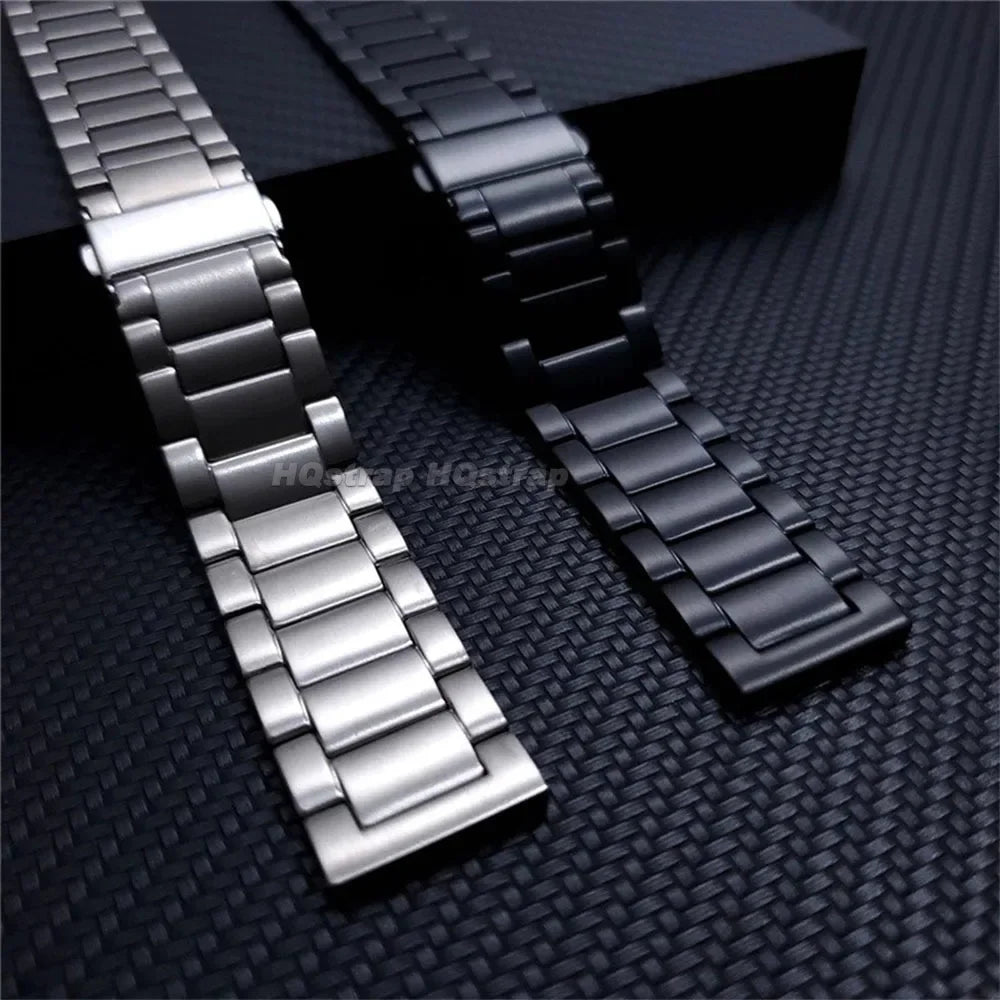 Titanium Strap 18mm 20mm 22mm Folding Buckle Quick Release FLat End Metal Watch Band for Seiko for Men Watches Accessories