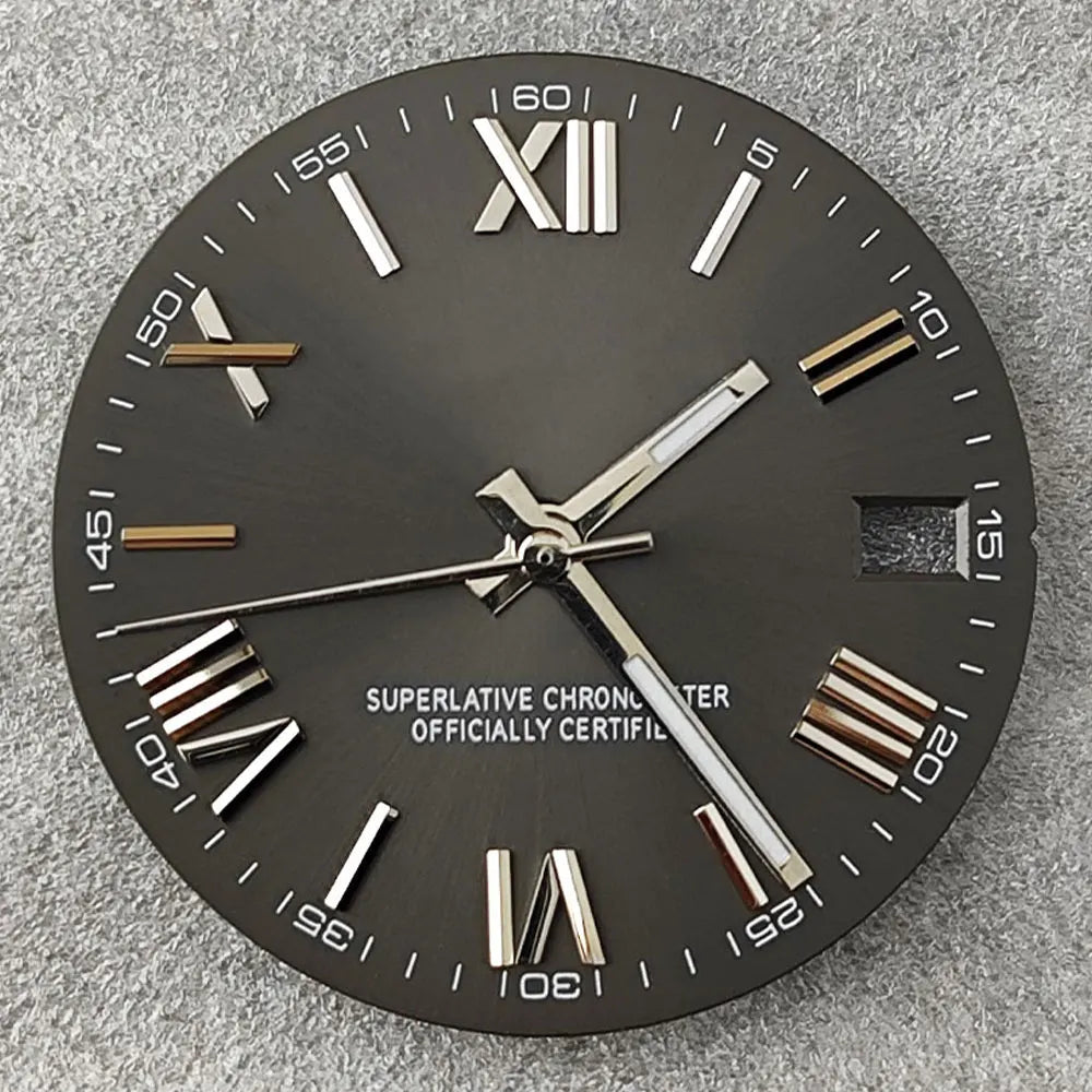 28.5mm NH35 dial Roman dial S Dial Modified Dial for NH35/NH36 Automatic Movement Watch accessories