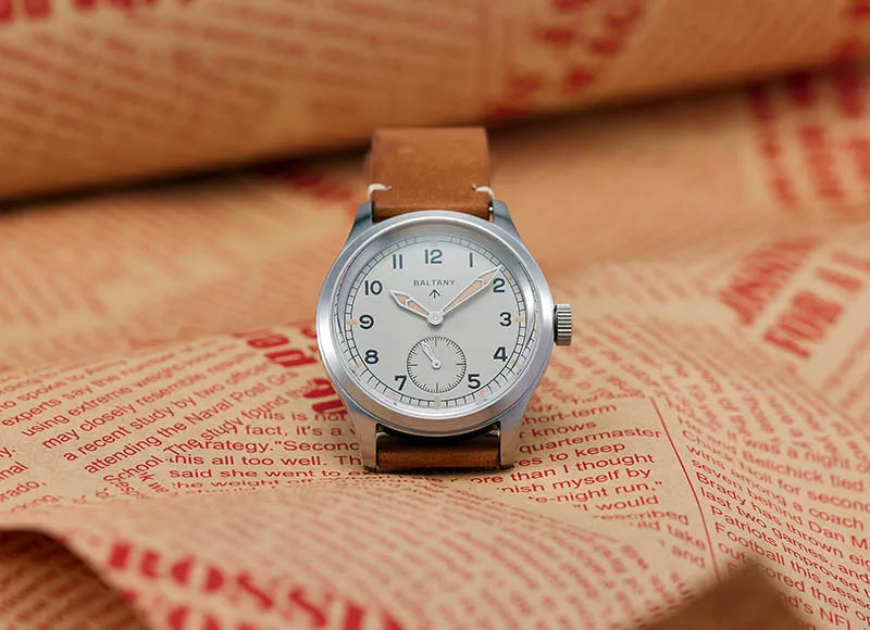 Baltany S2032 D12 Minitary Wristwatches VD78 Sapphire Crystal Swiss Luminou Leather 20ATM Stainless Steel Quartz Vintage Watches