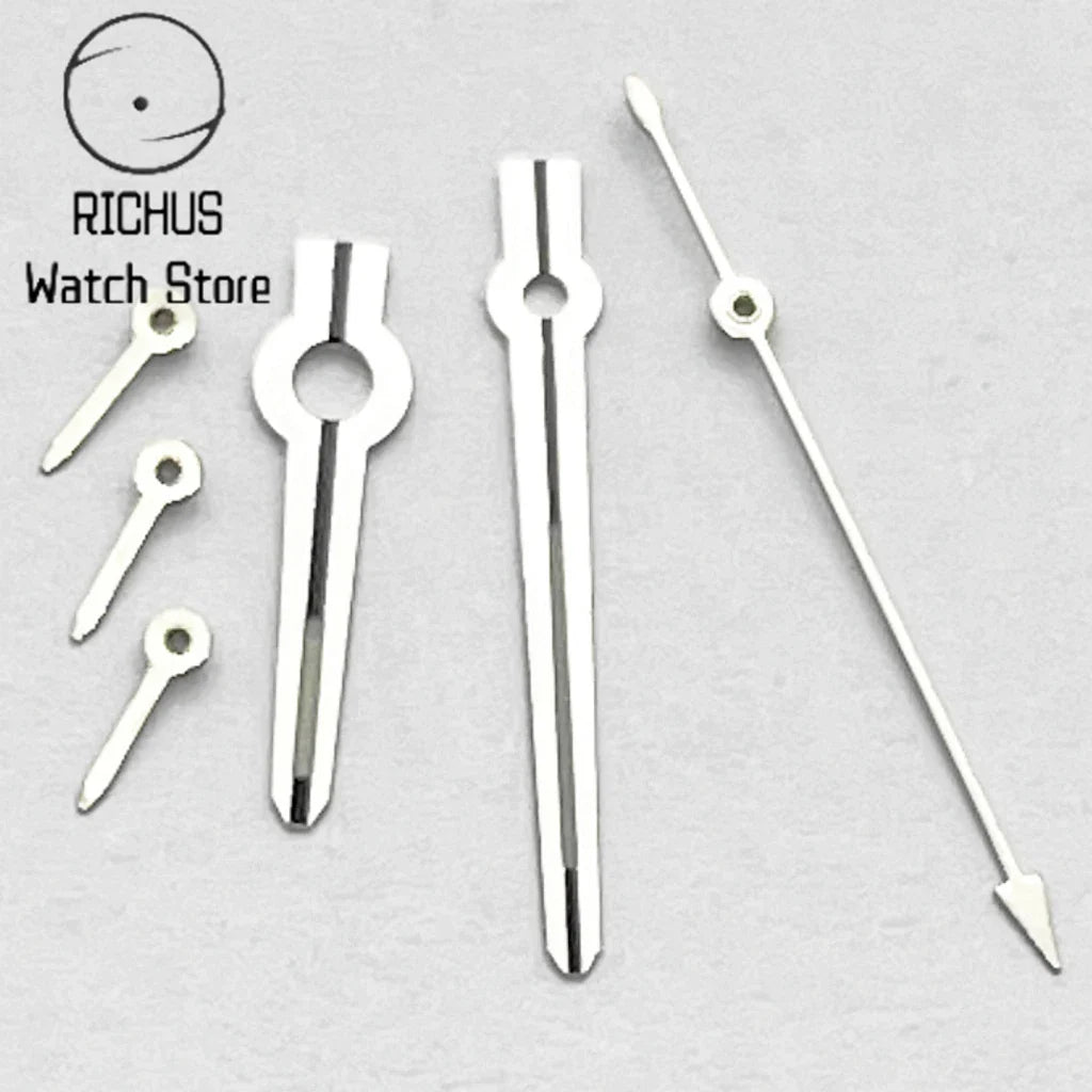 VK63 Watch Hands Silver/Gold/RoseGold Blue Luminous Fit VK63 Quartz 6-Hands Movement Watch Accessories