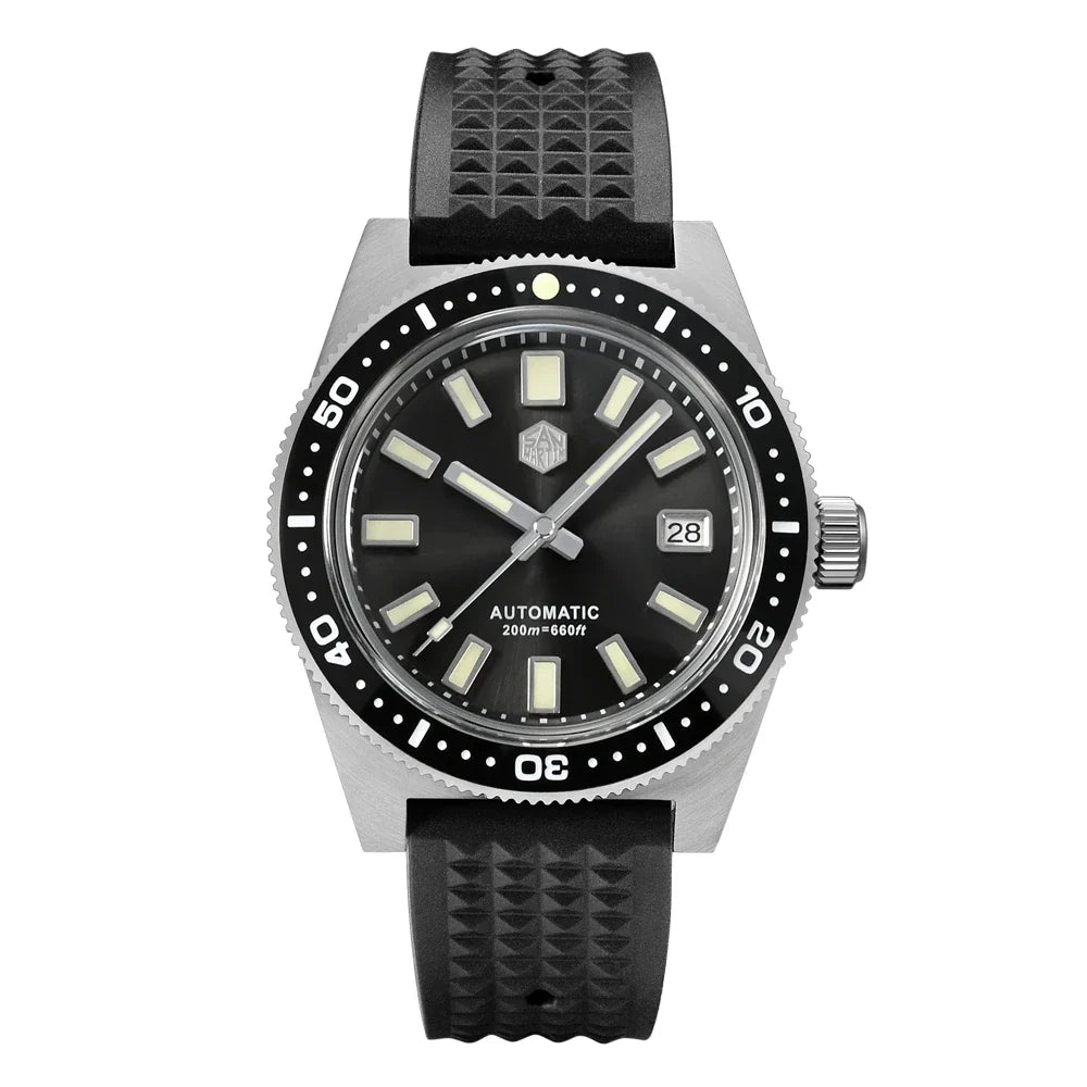 San Martin 62mas V4 Diver SN0007G 41mm NH35 Automatic AR Sapphire  Date Window 20bar c3 Luminous