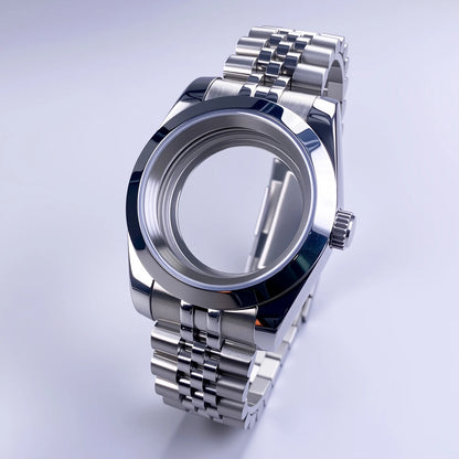 36mm/39mm NH35 Case Stainless Steel Sapphire Crystal Waterproof Fluted Case For NH35 NH36 Movement 28.5mm Dial NH35 Watch Case