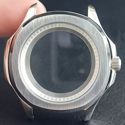 39.5MM Stainless Steel Sapphire Glass Waterproof Case Have Inner Ring FIT NH 35 NH36 NH70 Movement Watch Parts Accessories