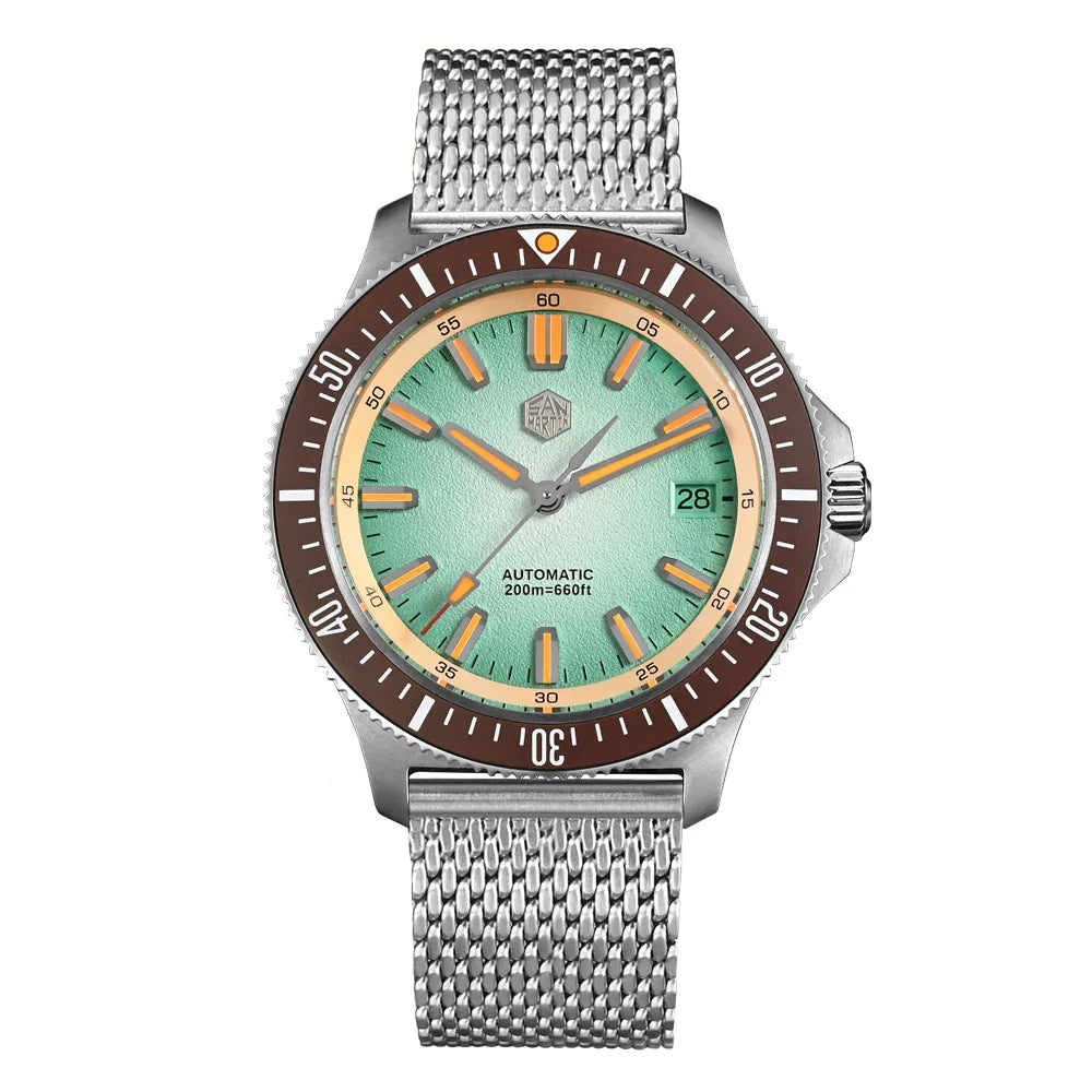 San Martin Diver SN0118G 40mm Original Design Fruit Series  NH35 Automatic 20Bar AR Sapphire BGW Luminous SN0118