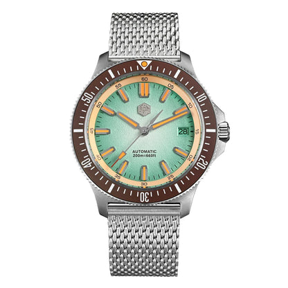 San Martin Diver SN0118G 40mm Original Design Fruit Series  NH35 Automatic 20Bar AR Sapphire BGW Luminous SN0118