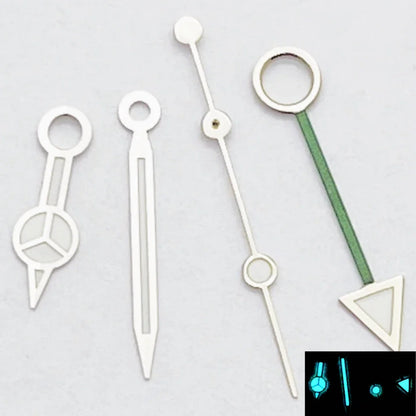 RICHUS NH34 GMT Watch Hands Silver/Black/Gold/RoseGold Blue Luminous Fit NH34 Movement Watch Accessories