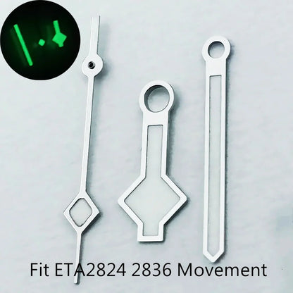 NH35Luminous Hands Snowflake Gold/Silver/Black/Rose Gold Watch Hand Watch Fit NH35 NH36A Miyota 82 Series ETA 2824 2836 Movement