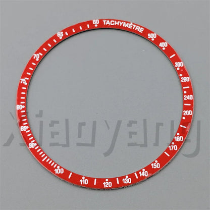 Speed Master Case 40mm VK63 Silver Watch Case Blue Green Black Silver Insert With Coated Glass For VK63 Quartz Chronograph Movement Steel Bracelet