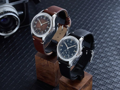 39MM Retro WW2 Military  S2081 Gradual Brown Dial ST1731 Movement 100M Waterproof  D12 Homage Field Watch