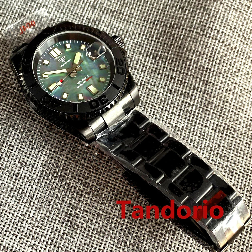 Tandorio TD265 40mm MOP PVD YachtMaster Submariner Sapphire Japan NH35A Diver