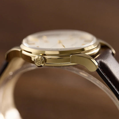 Baltany Dress Watchse Man S4092 Leather Straps Crosshair 38.5mm Dial Small Seconds Hand-Winding Mechanical luxury Wristwatches