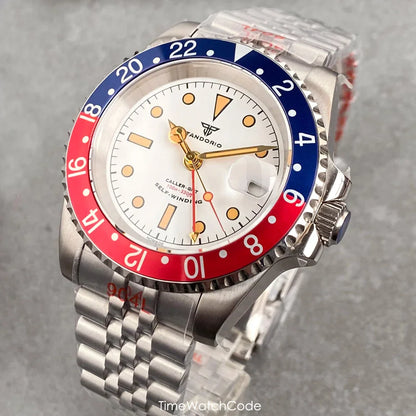 Tandorio NH34A GMT 6542 Mod Sapphire 20BAR 40mm Diver 40MM TD218D