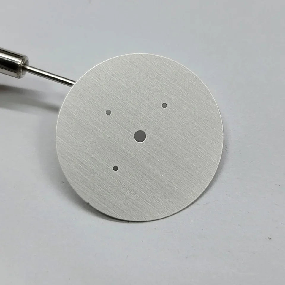 Vertical Texture 31.8mm Blank Watch Dial Gold/ Silver/ Rose Watch Faces for VK63 Movement DIY Accessories Without Numbers Dial