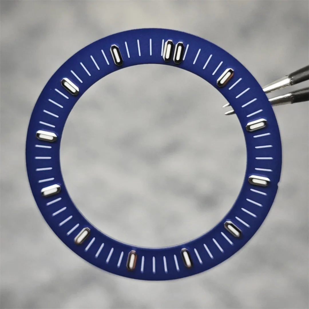 31mm Watch Dial Hollowed Out Surface Green Luminous Watch Faces Accessories Repair Parts NH70／NH35 / NH36 Movement