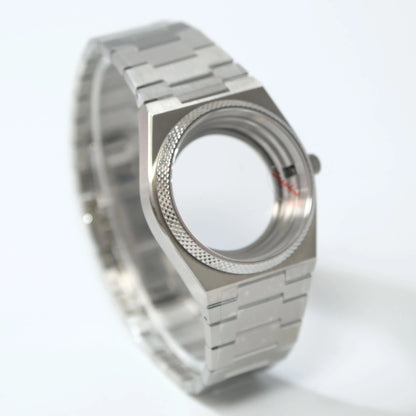 For NH35 40mm Paris Nail Bezel PRX Super Player Sapphire Glass 316LStainless Steel  Watch Case Band 100M Waterproof Modification