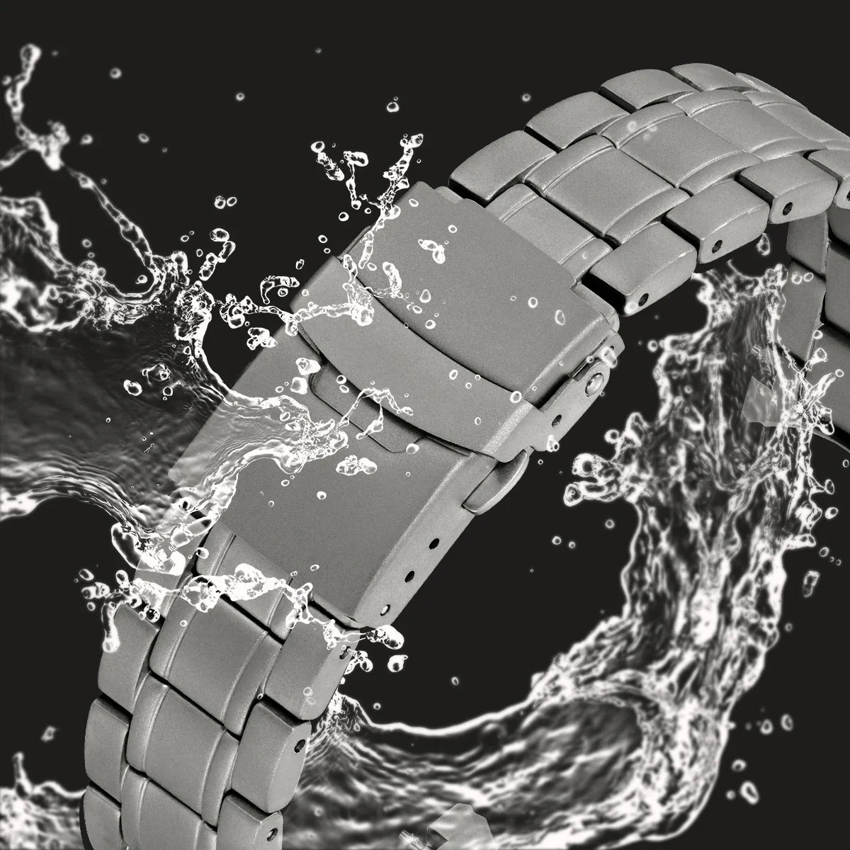 20mm Full Titanium Bands for Watch with Titanium Clasp  Bracelet