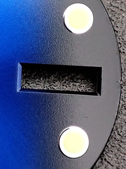 28.5mm Watch Dial Black Blue Gradient Dual Calendar Date Watch Faces with Green Luminous Watch Accessories for NH36 Movement