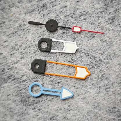 Watch Hands Orange White Blue Combination 4 Hands Green Luminous GMT Watch Accessories for NH34 Movement