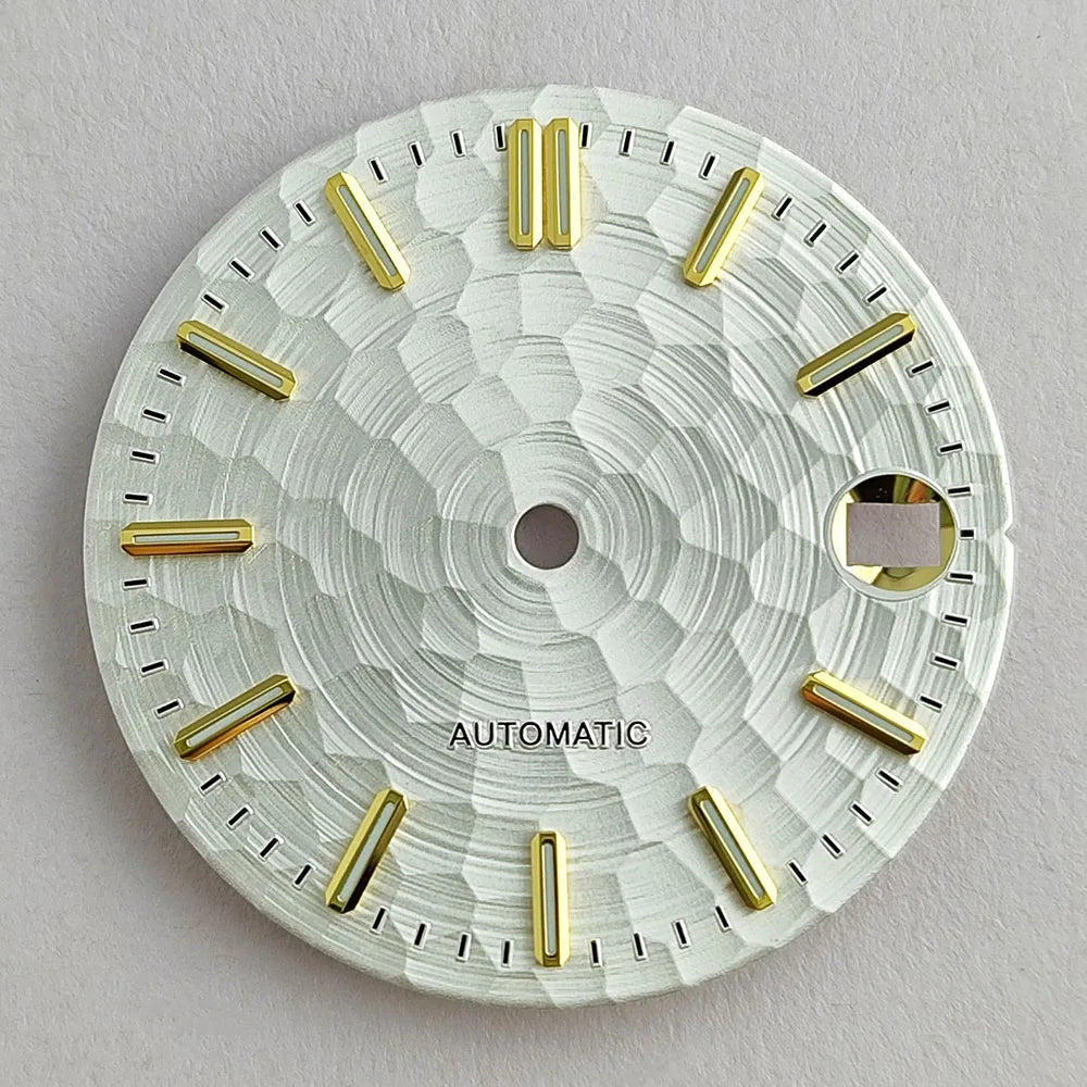 New 28.5mm NH35/NH36 dial watch dial S dial green luminous suitable for NH35/NH36 movements watch accessories repair to