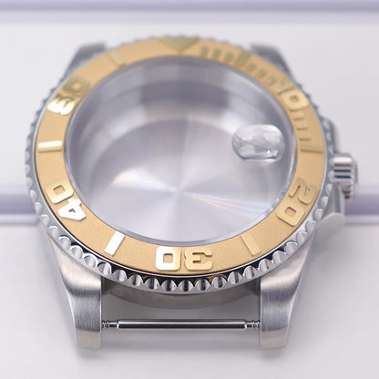 200M Diving Watch Case 40mm For Yacht-Master Seiko NH35 NH36 NH38/34 Miyota 8215 ETA2824 Movement Sapphire Glass 120clicks Bezel