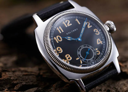 Baltany 1926 Vintage Dress Wristwatches S4036 Square Case Sub Seconds Luminou 20ATM Stainless Steel Automatic Mechanical Watches