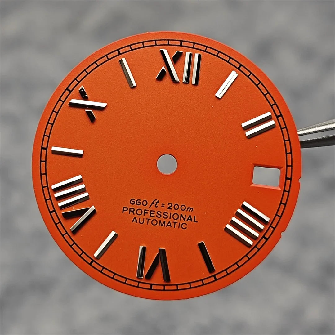 Suitable for NH35A/4R35 Movement Watch Dial 28.5mm Roman Numeral Surface Watch Faces Men's Watches Replacement Accessories