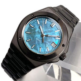 40mm PVD Black Engineer Watch Tandorio TD331P NH35 Automatic Sapphire Glass 100m Waterproof