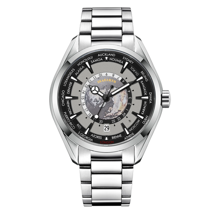 41mm Corgeut 3021E Earth Dial NH35 Automatic relogio masculino Sapphire  5ATM glassback