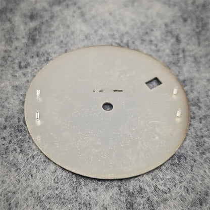 30.5mm Solid Color Watch Dial for NH35 Movement Vertical Pattern Mechanical Watch Faces DIY Watch Repair Accessories