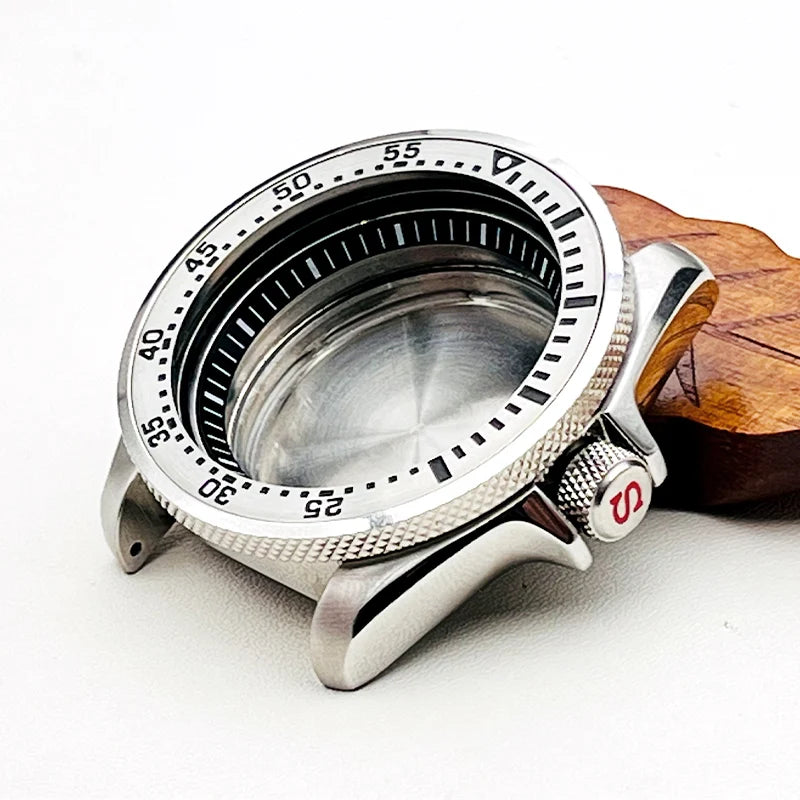 NH34 NH35 Case SKX007 Watch Cases fit for NH35 NH36 7S26 Movement Crown at 3.0 Click Spring NH35 Mod Seiko SKX007 Watch Case