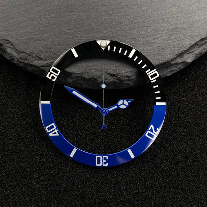 NH35 38-30.5mm bezel insert red Hands Watch Hands Blue Green Luminous Red Green Blue Hands For NH35/36/4R/7S Movement Watches Parts