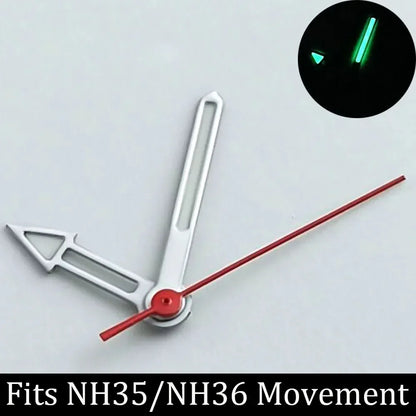 high-quality Watch accessories watch pointer NH series 35 NH36 hands green  luminous suitable for N H35/ NH36 movement