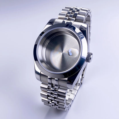 36mm/39mm NH35 Case Stainless Steel Sapphire Crystal Waterproof Fluted Case For NH35 NH36 Movement 28.5mm Dial NH35 Watch Case