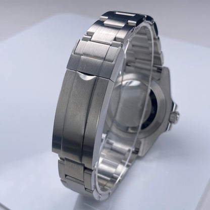 Sub Watch Case NH35 sliver 40mm GMT/SUB 120 clicks Stainless Steel Sapphire Glass fit nh34 nh35 nh36 movement 28.5mm Date Dial