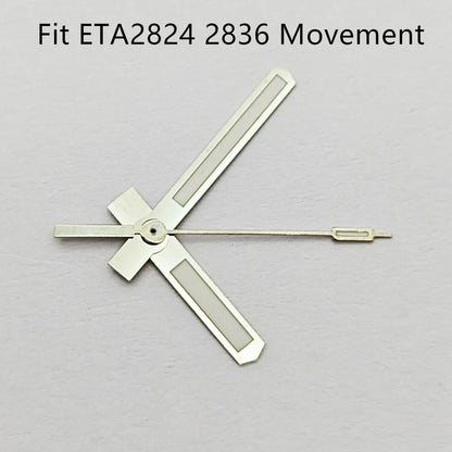 Wide blade Silver Watch Hands Fit NH35 NH36 PT5000 ETA 2836 2824 DG2813 3804 Miyota 8215 8205 821 Movement Watch Accessories