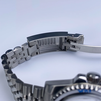 40mm SUB Case NH35 Sliver with Sapphire Crystal 120 Click Compatible with NH34/NH35/NH36 Movements Water-Resistant 28.5mm Dial