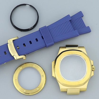 Silver/Black/Rose Gold 40mm Watch Cases Strap Parts Sapphire Glass For NH35 NH36 NH34 NH38 NH72 Movement 30.8mmDial Mod Nautilus