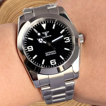 Tandorio Explorer TD110A 36mm/39mm Polished Bezel  Sapphire 20bar NH35 Automatic