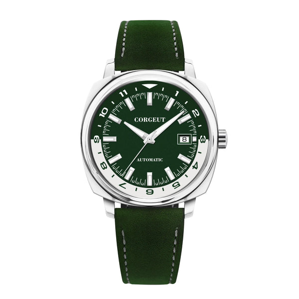 Corgeut 6018 glass back42 MM NH35 Automatic Sapphire crystal 10ATM Dress watch