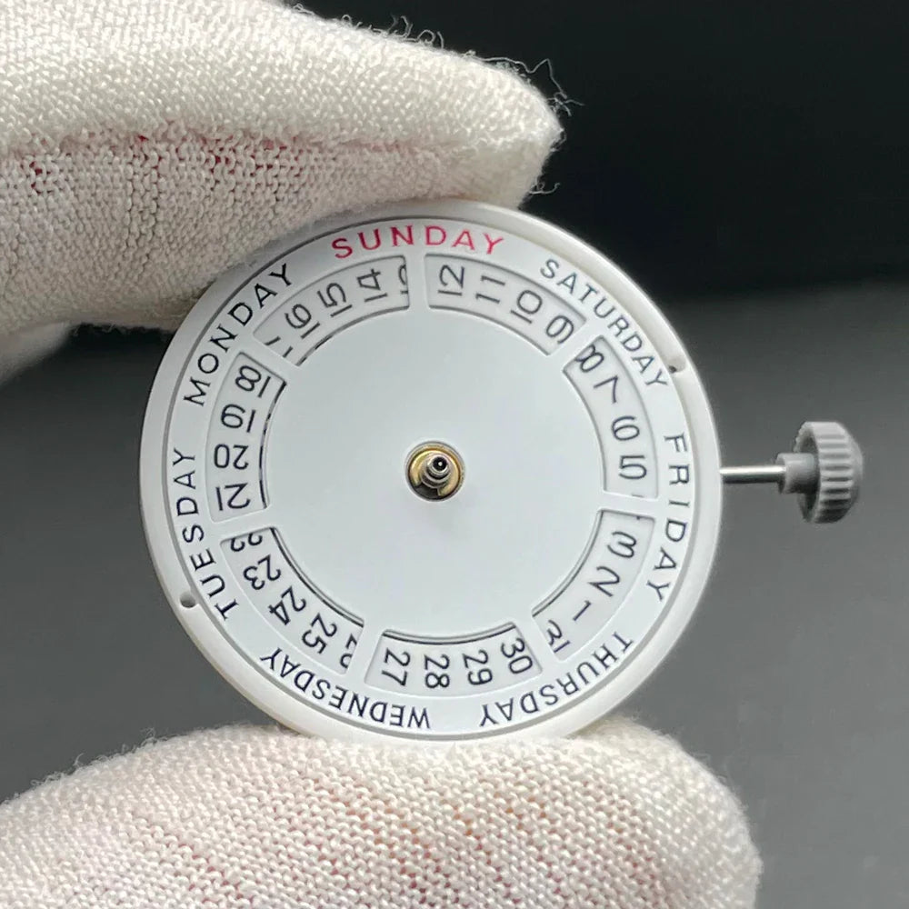 Genuine Miyota 8285 Automatic Mechanical Movement Mod Day-Date Watch Mechanism with Week at 12:00/Date at 3:00 O'clock 21 Jewels